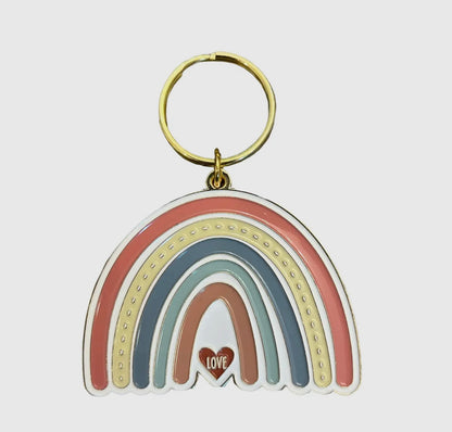 Rainbow Love Keychain
