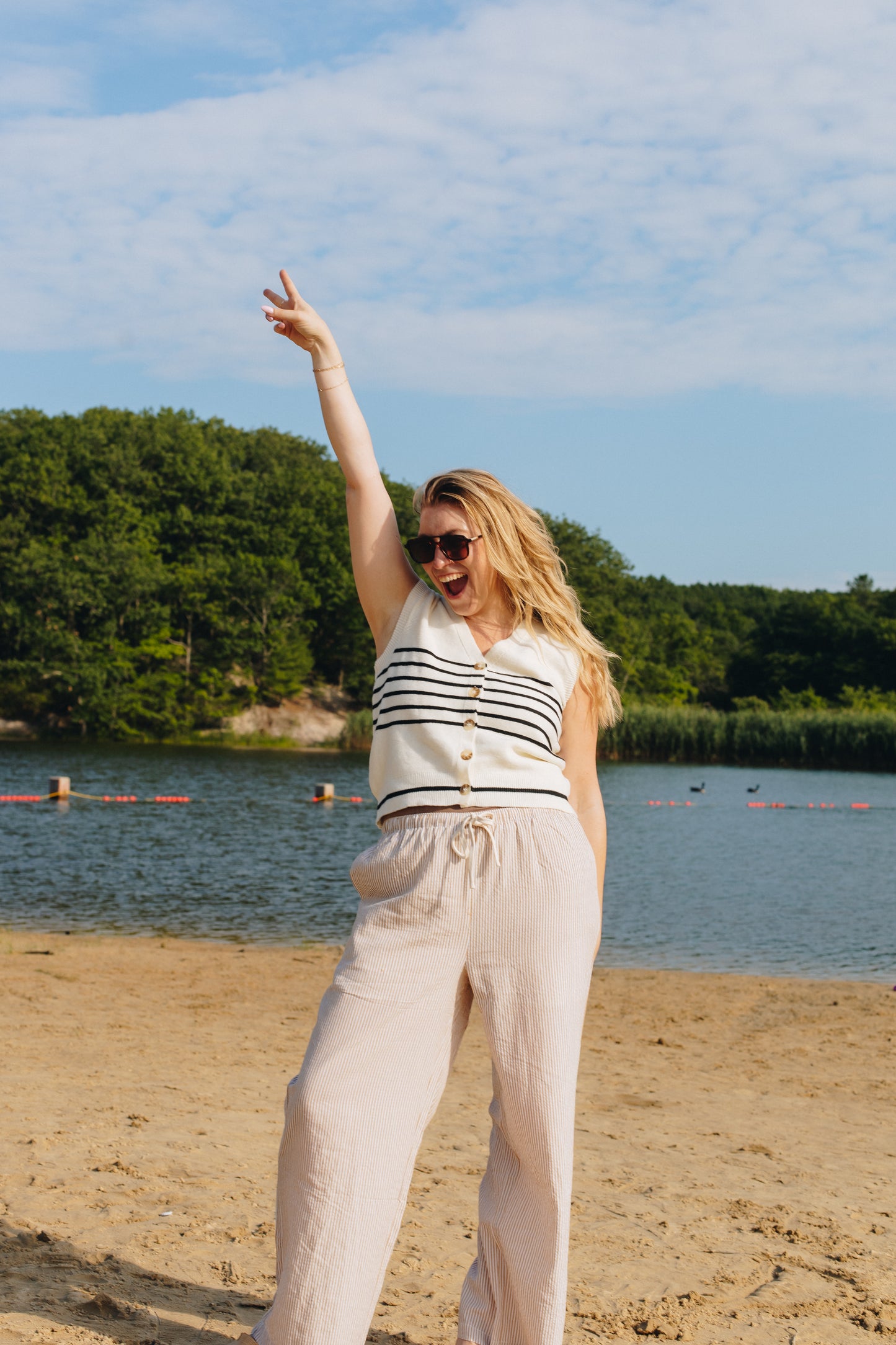 Casual Striped Pants