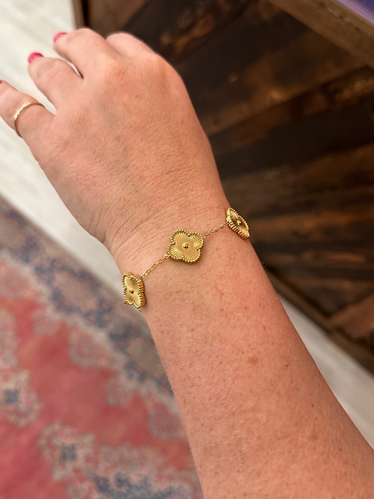 Golden Clover Bracelet