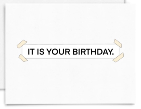 The Office Birthday Banner Card