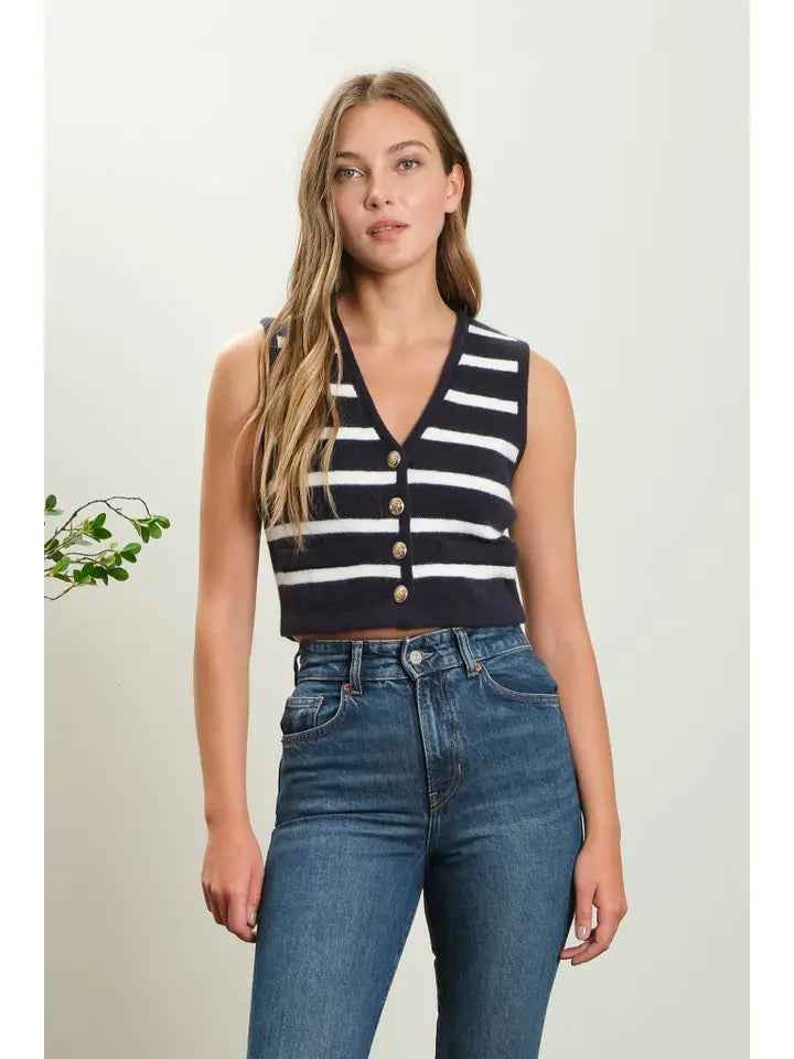 Anchored Striped Vest